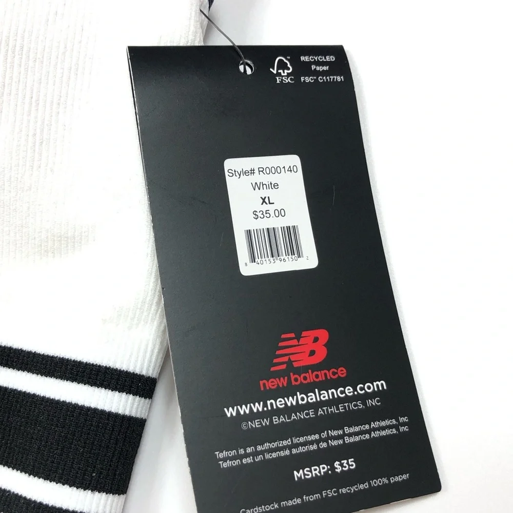 New Balance White/Blk Activewear Sports - Picture 4 of 5